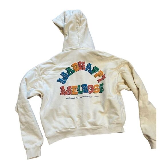 Madhappy Melrose LA Hooded Sweatshirt Cream Unisex Size XS- Limited Edition - Picture 2 of 10